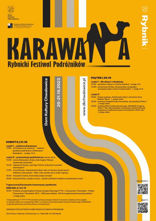 plakat promujący wydarzenie Karawana 2023