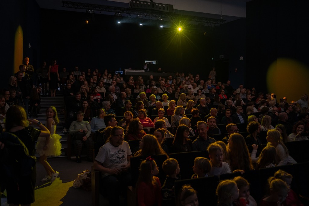 występ sceniczny, publiczność podczas spektaklu